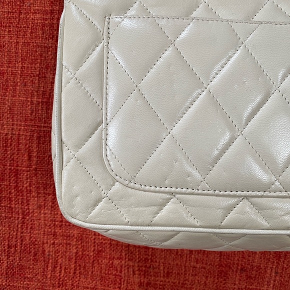 VTG Jay Herbert New York Quilted Leather Purse Bag Chain Strap Flap Made in USA - Picture 14 of 15